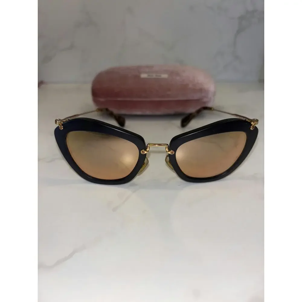 Miu Miu Sunglasses with Gold-Tone Frame - Like New